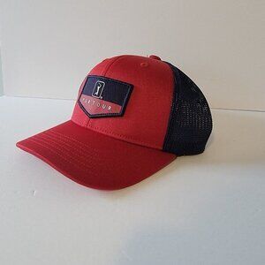 PGA Tour Golf Cap Snapback Trucker Hats Bright White, Peacoat, Chili Pepper New